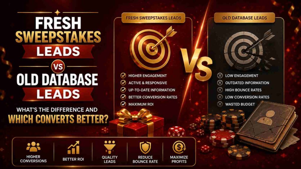 Fresh Sweepstakes Leads vs Old Database Leads, What's the Difference and Which Converts Better?