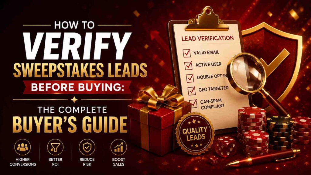 How to Verify Sweepstakes Leads Before Buying: The Complete Buyer's Guide