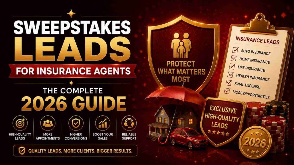 Sweepstakes Leads for Insurance Agents