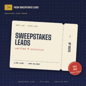sweepstakes leads